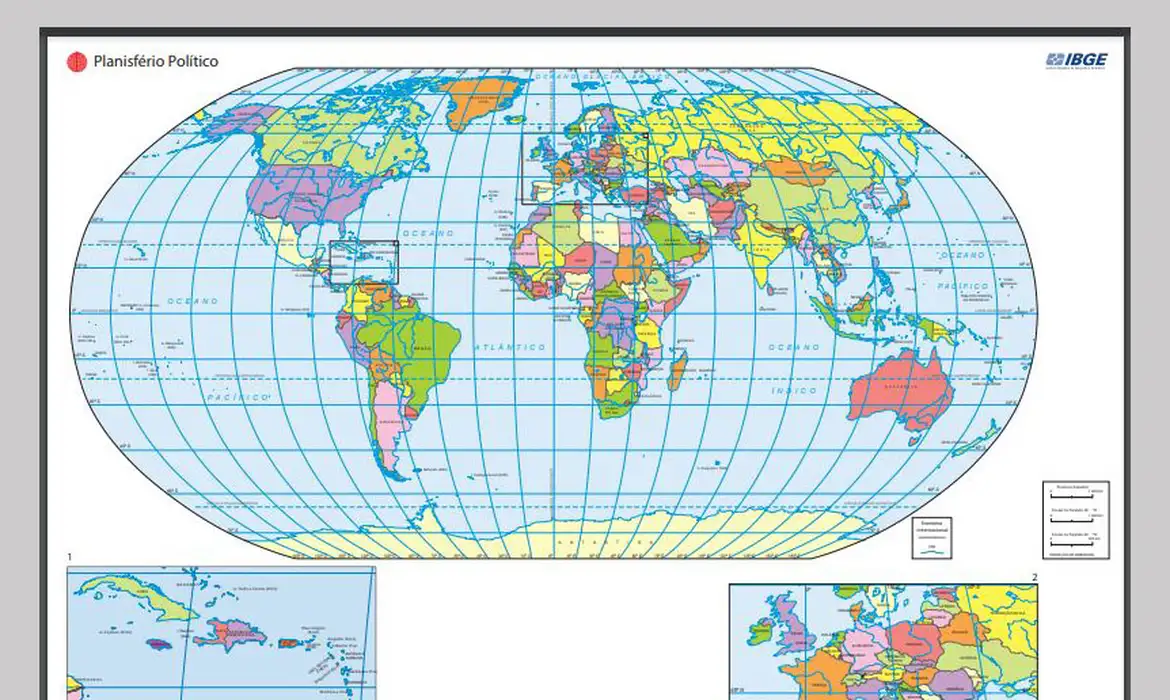 Mapa Mundi- IBGE